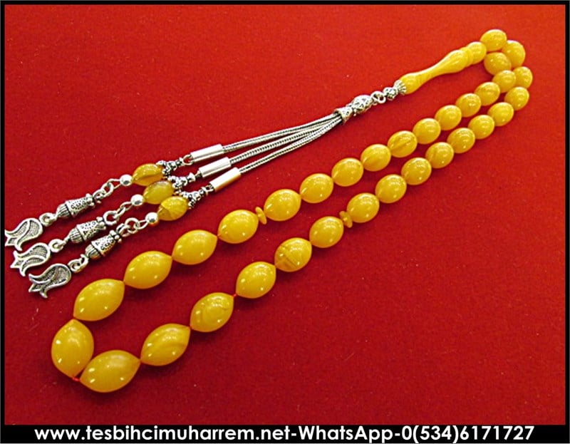  SIKMA KEHRİBAR TESBİH 8*12 mm YILDIZ SAVAŞLARI