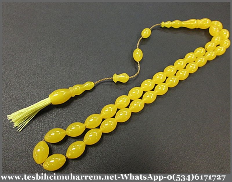 SIKMA KEHRİBAR TESBİH 8x12 mm KAYISI BALABALA