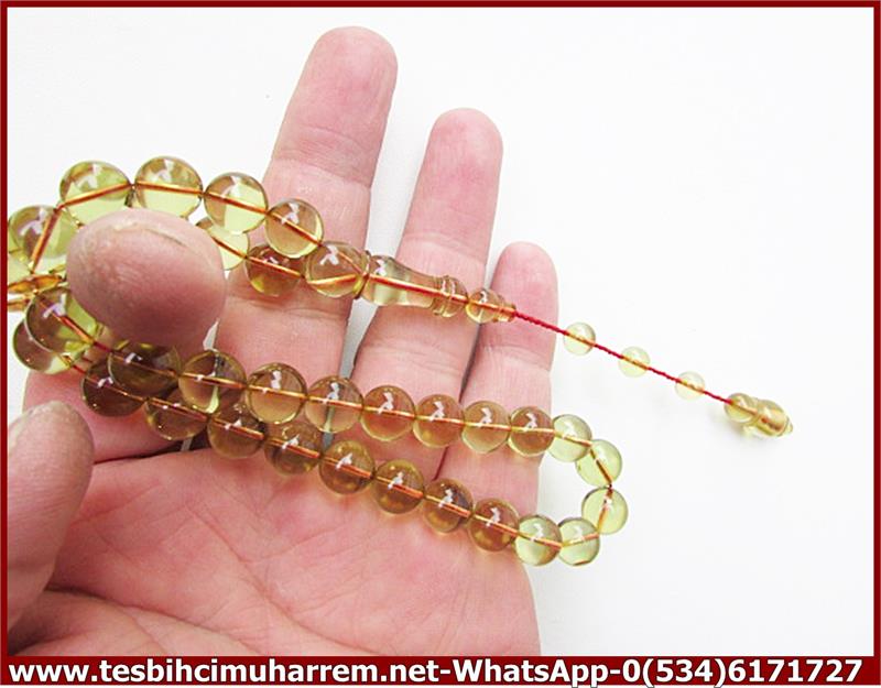 ZAR KEHRİBAR TESBİH 10*10 mm ESKİ ALMAN ASFER