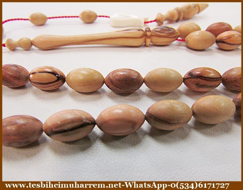 NATUREL ZEYTİN AĞACI TESBİH 7x11 mm OLEACEAE