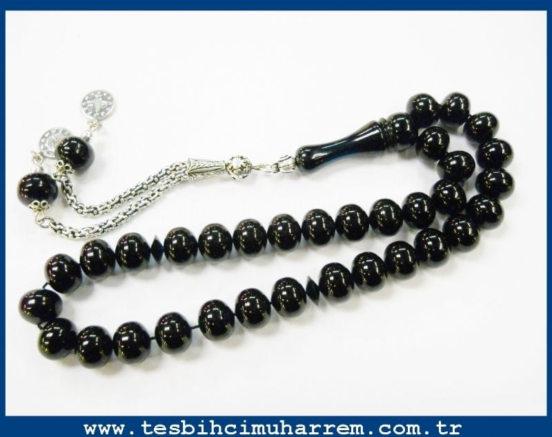 9X10 mm BİLEKLİK PETROL MAVİSİ ATEŞ-İ KEHRİBAR TESBİH