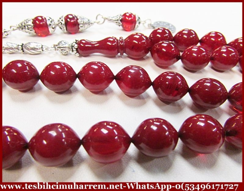 SIKMA KEHRİBAR TESBİH 11,5x14 mm ESKİTME KÜL TİGİN
