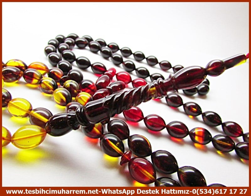 99 luk Beyzi Kesim Renkli Sıkma Kehribar Selimiye Dua Tesbihatı