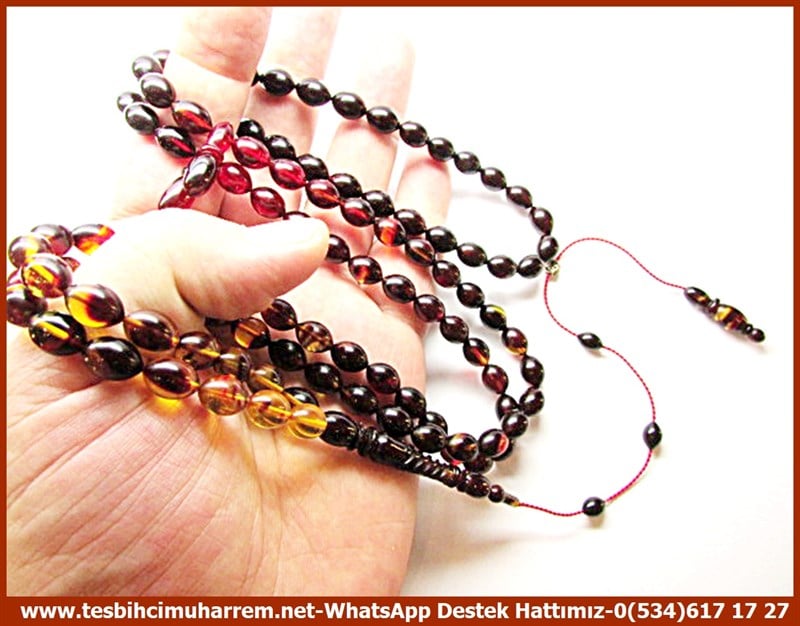 99 luk Beyzi Kesim Renkli Sıkma Kehribar Selimiye Dua Tesbihatı