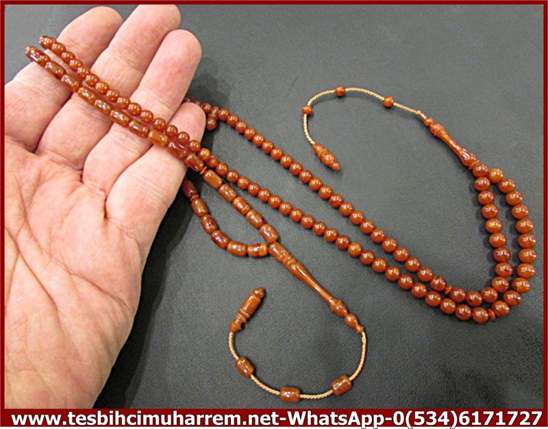 OSMANLI SIKMA KEHRİBAR TESBİH 33+99 DUA TANELERİ