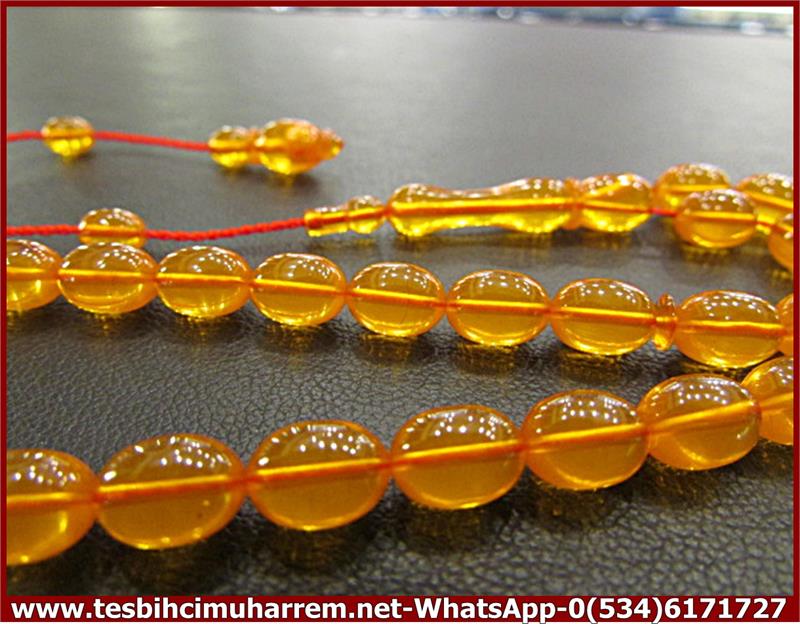 YEMEN ZARI KEHRİBAR TESBİH 5,5*8 mm YEMEN OYASI