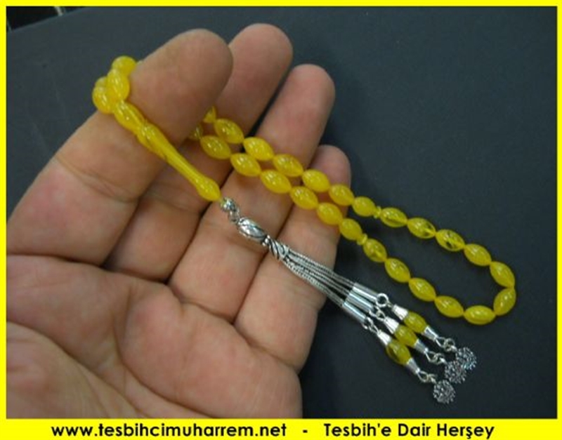 6X11 mm GÜNLÜK ÇEKİM SU DAMLASI  ATEŞ-İ SIKMA KEHRİBAR TESBİH