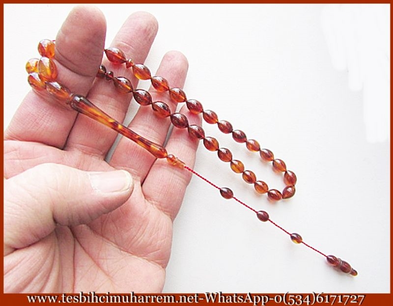 CARETTA BAĞA TESBİH 8x12 mm KABUK GIŞAVET