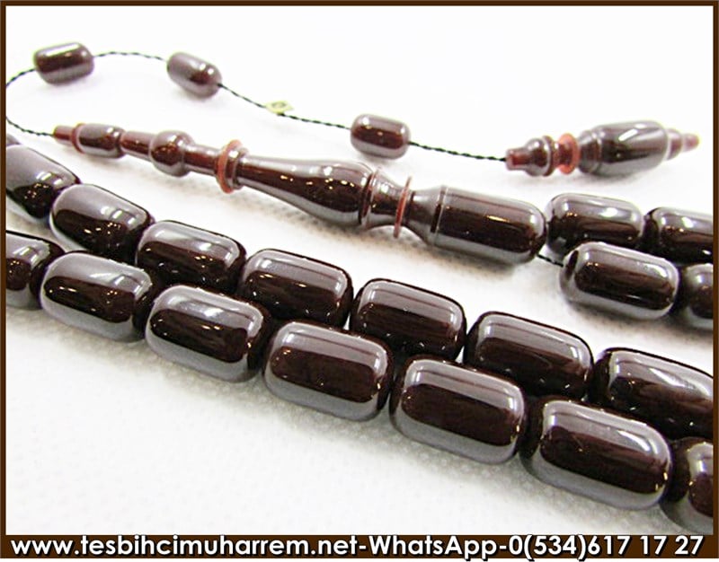 Katalin tesbih 8,5*13 mm Bitter Chocolate