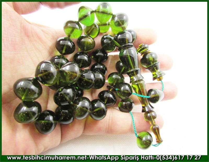 Sıkma Kehribar Tesbih 15,5*16,5 mm Savulun Battal Gazi Geliyor
