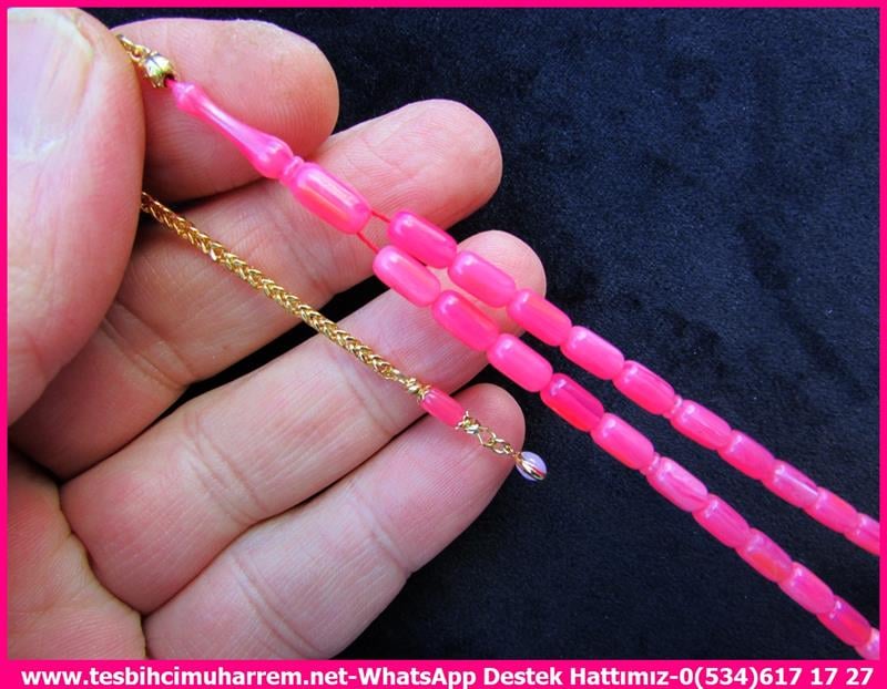 Ateş Kırmızı Ton TesbihlerTM12419Altın Püsküllü Kapsül Kesim Pembe Renk Bürokrat Bilek Boy Katalin Tesbih Belalım Altın Püsküllü Kapsül Kesim Pembe Renk Bürokrat Bilek Boy Katalin Tesbih Belalım 