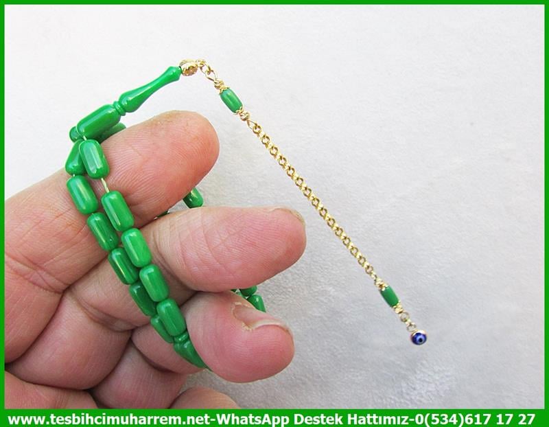 Katalin Ve Bağa TesbihlerTM12416Altın Püsküllü Kapsül Kesim Yeşil Renk Bürokrat Bilek Boy Katalin Tesbih Sevince Altın Püsküllü Kapsül Kesim Yeşil Renk Bürokrat Bilek Boy Katalin Tesbih Nazarlık 