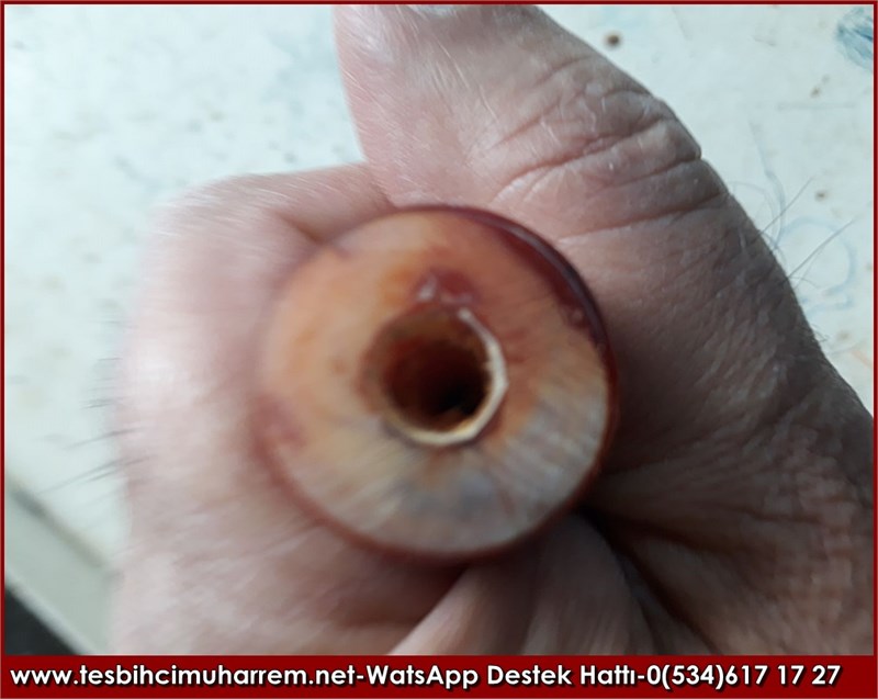 Antika Ağızlıktan Eski Osmanlı Sıkma Kehribar Tesbih Süleymaniye 