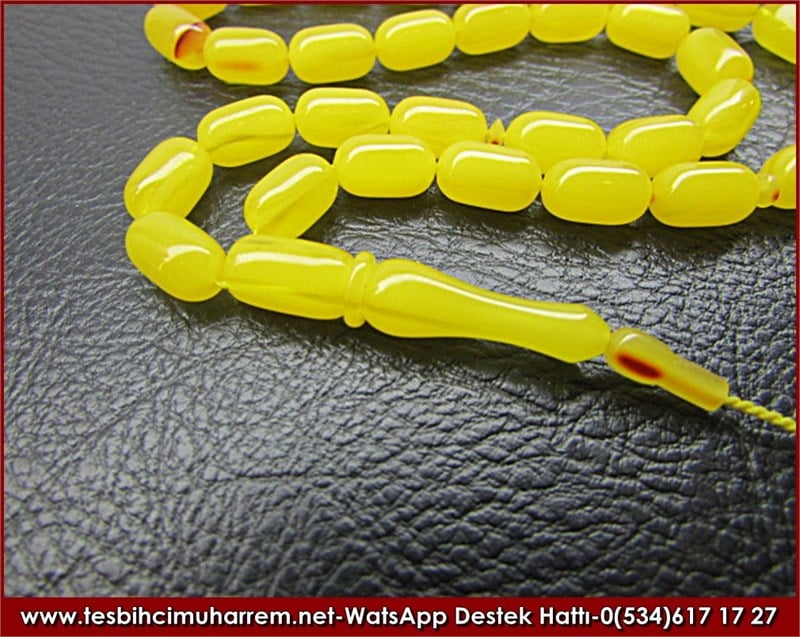 Antika Ağızlıktan Eski Osmanlı Sıkma Kehribar Tesbih Süleymaniye 