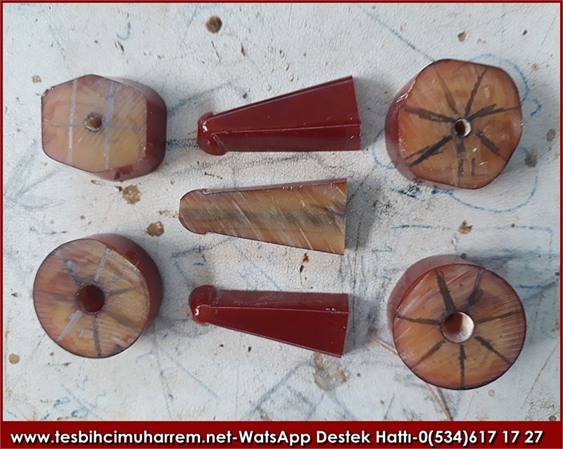 Antika Ağızlıktan Eski Osmanlı Sıkma Kehribar Tesbih Süleymaniye 