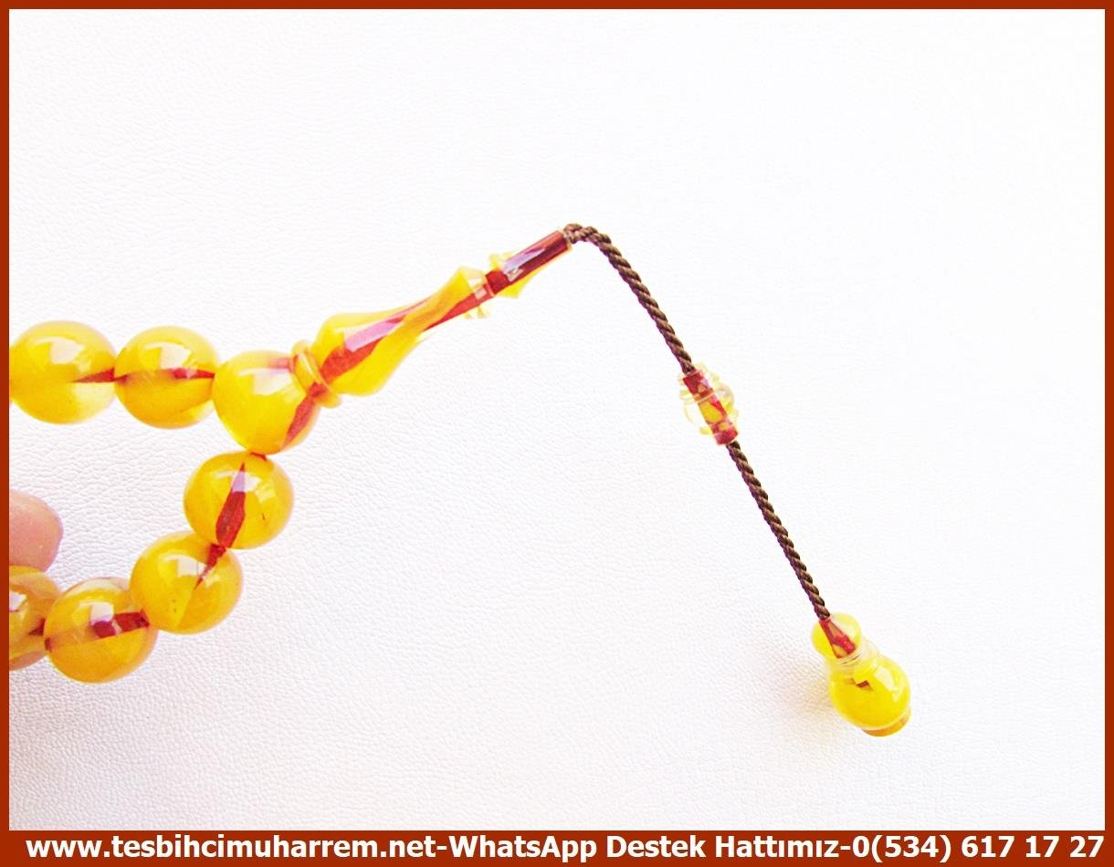 Hareli Kırmızı Kehribar TesbihlerTM13359Aykut Güner Usta El İşçiliği Tespih | Vintage, Yıllanmış Tesbihten Traş, İskender Model Sıkma Kehribar 