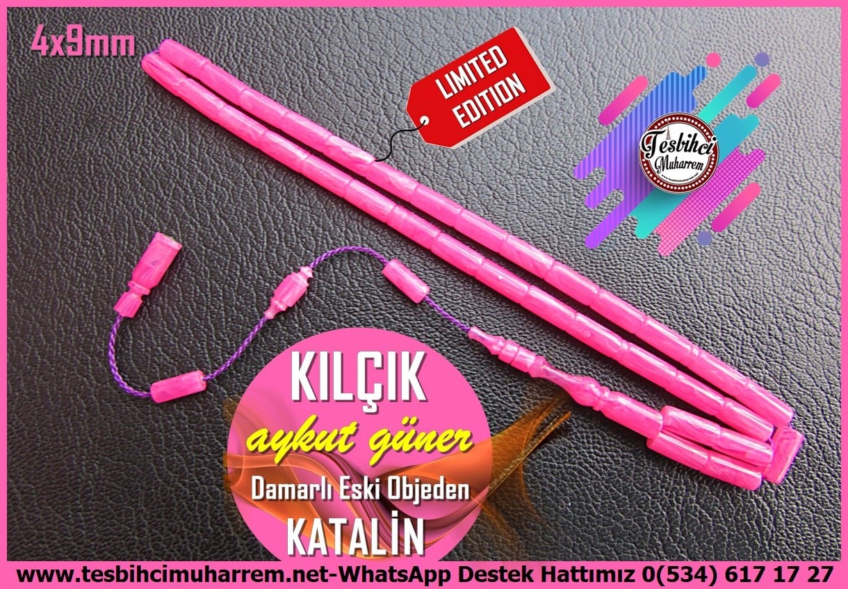 Katalin Ve Bağa TesbihlerTM14479Aykut Güner Usta İmzalı Koyu Lacivert Renk Zarif İnce Katalin Tesbih I Özel Tasarım Kesme Model Kılçık TesbihPembe Kılçık Kesme Katalin Tesbih I Limited Editon Damarlı Eski Objeden Tesbih