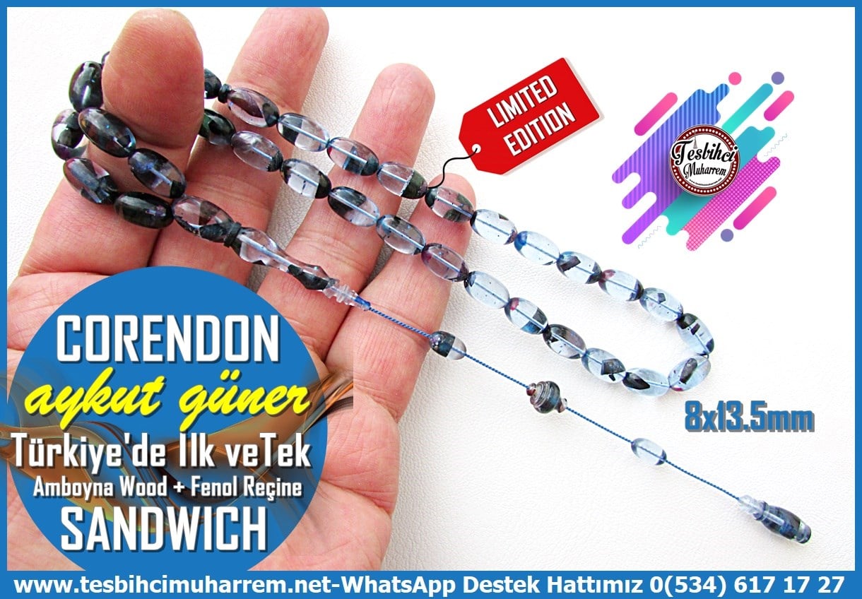 Katalin Ve Bağa TesbihlerTM14320Aykut Güner Usta İmzalı Sandwich Amboyna Ağacı Tesbih – Fenol Reçine Multicolor Badem Kesim Corendon Tesbih | Türkiye’de İlk Yeni Nesil TasarımSandwich Amboyna Tesbih I Özel Tasarım Multicolor Badem Kesim Corendon Tesbih 
