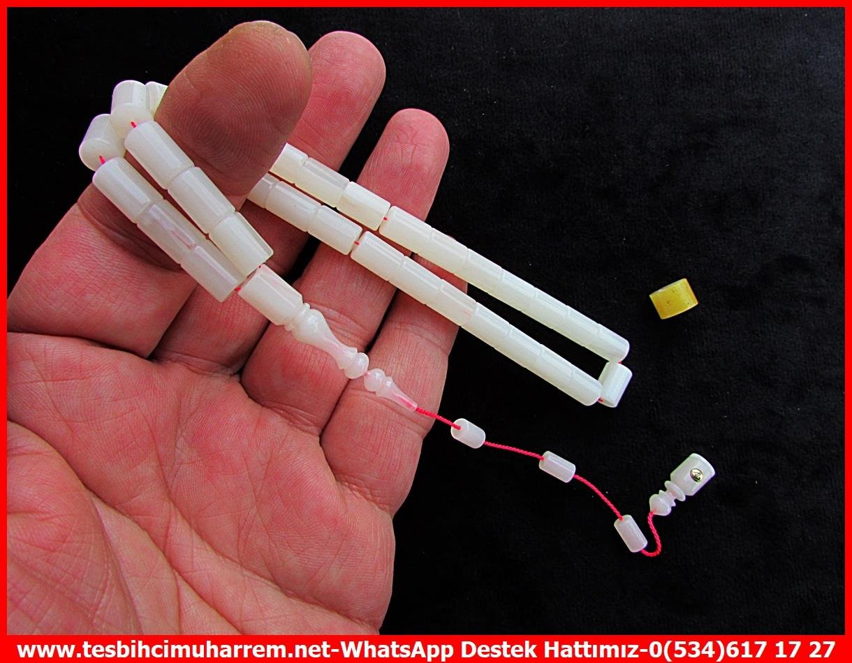 Katalin Ve Bağa TesbihlerTM12921Aykut Güner Usta Tespih Katalin Yumuşak Dik Kesme Süt Beyaz Akboğa Hasan TesbihTespih Katalin Yumuşak Dik Kesme Süt Beyaz Akboğa Hasan Tesbih