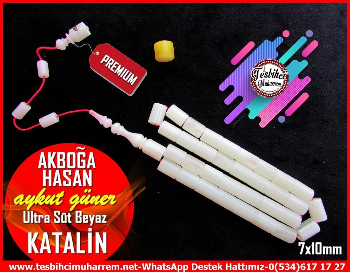 Katalin Ve Bağa TesbihlerTM12921Aykut Güner Usta Tespih Katalin Yumuşak Dik Kesme Süt Beyaz Akboğa Hasan TesbihTespih Katalin Yumuşak Dik Kesme Süt Beyaz Akboğa Hasan Tesbih