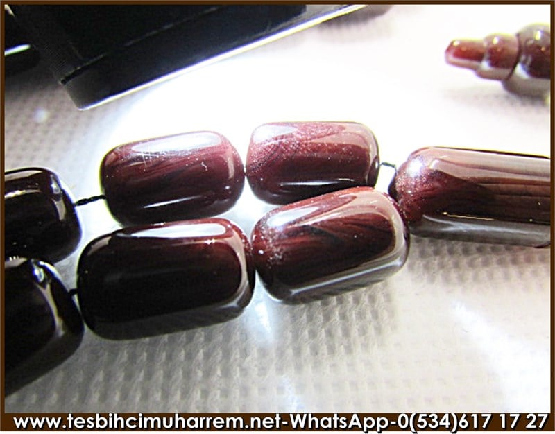 Katalin tesbih 8,5*13 mm Bitter Chocolate