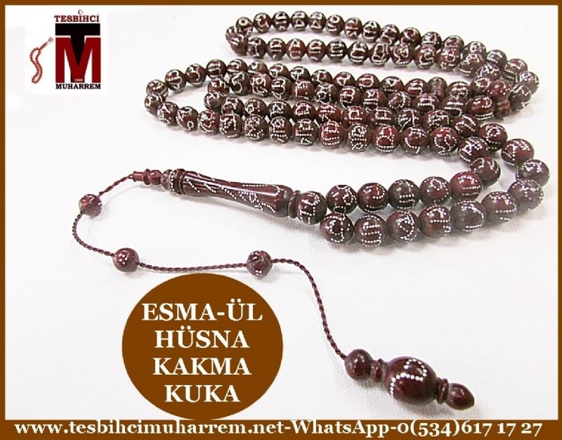 KUKA TESBİH 8x8 mm 99 luk ESMA-ÜL HÜSNA TESBİHAT