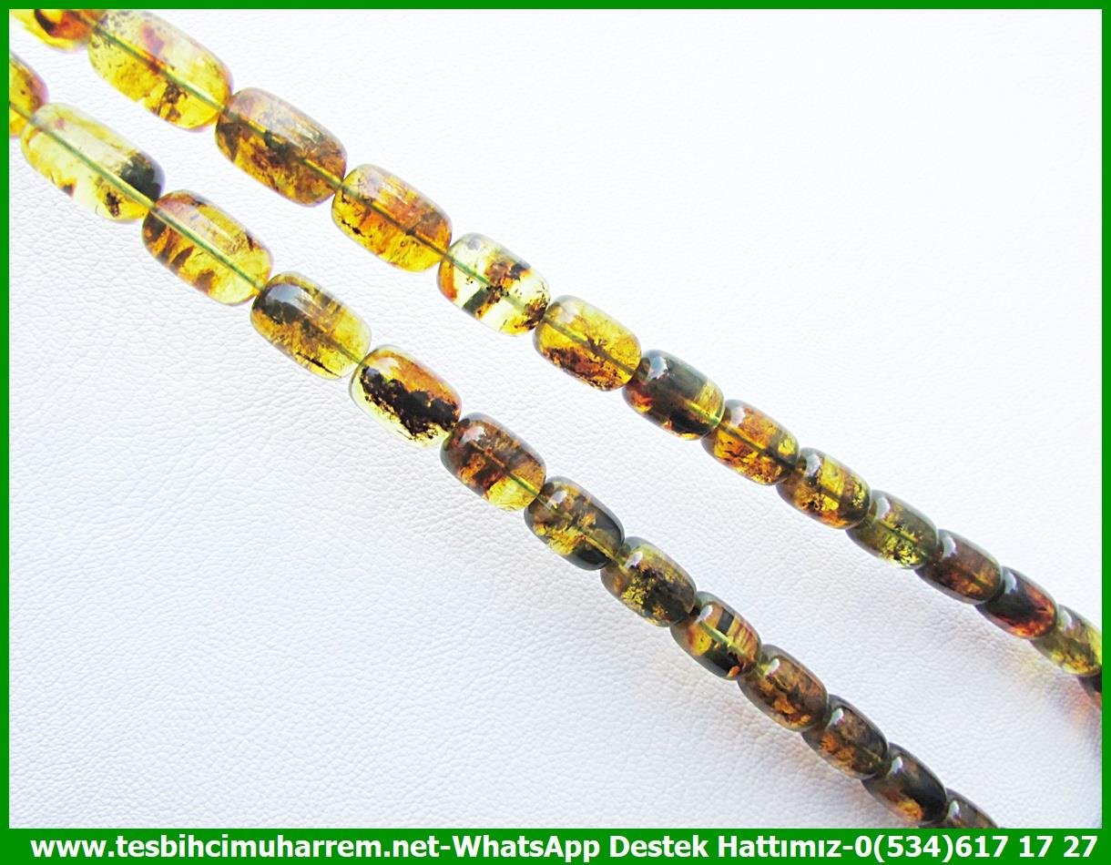  Damla Kehribar TesbihlerTM13658Bahadır Yılmaz Usta Tornası | Premium Dominik Damla Kehribar Tespih, Naturel Kayadan, Fosilli Kapsül Kesim, 
