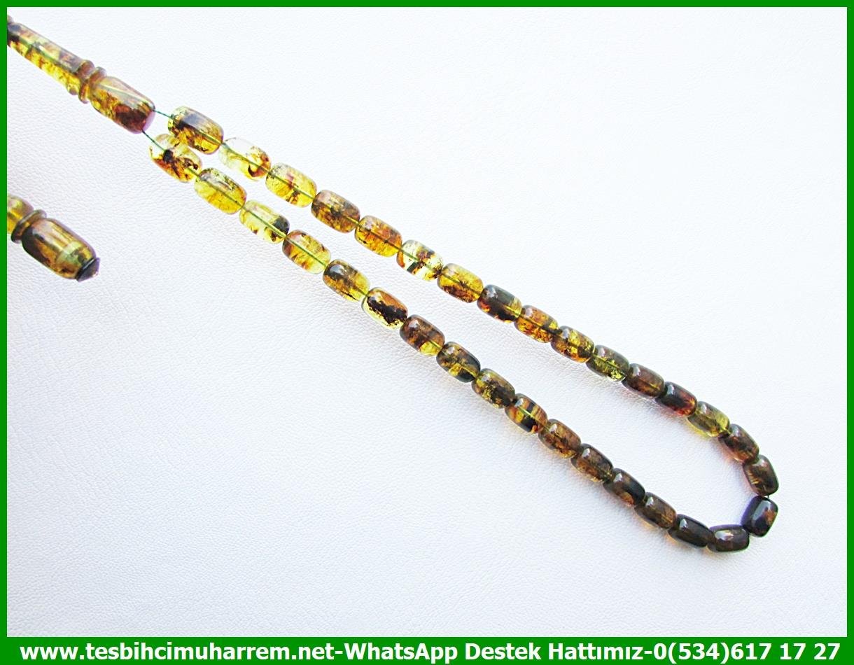  Damla Kehribar TesbihlerTM13658Bahadır Yılmaz Usta Tornası | Premium Dominik Damla Kehribar Tespih, Naturel Kayadan, Fosilli Kapsül Kesim, 