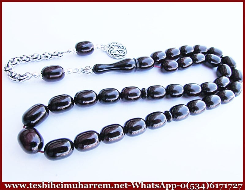SIKMA KEHRİBAR TESBİH 9*12 mm ESKİ USÜL ARSLAN BEY
