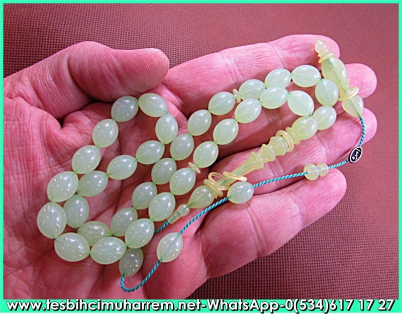 Katalin Tesbih 9*12 mm Eski Alman Fıstık Ezmesi