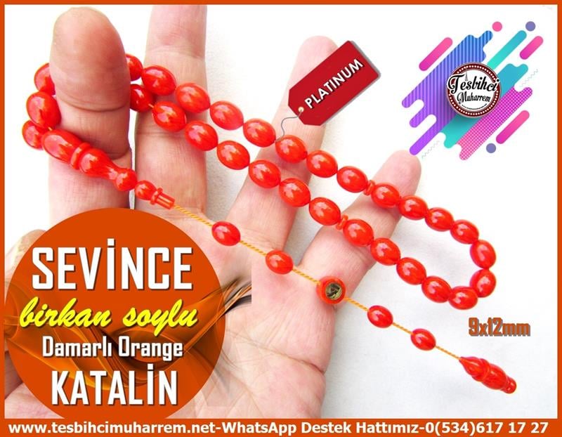 Katalin Ve Bağa TesbihlerTM12436Beyzi Kesim Katalin Tespih Damarlı Turuncu Renk Sevince TesbihBeyzi Kesim Katalin Tespih Damarlı Turuncu Renk Sevince Tesbih