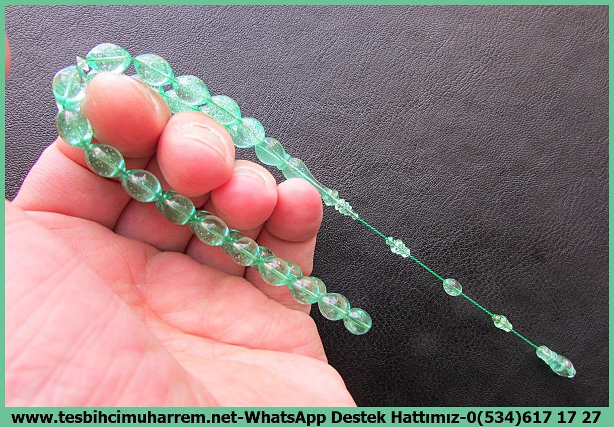 Zar Kehribar TesbihTM13978Beyzi Kesim Kemankeş Tespih: Aykut Güner Usta İşçilikli Simli Yeşil Eski Alman Zar Kehribar TesbihTespih Zar Kehribar I Eski Alman Blok Simli Yeşil Beyzi Kesim Kemankeş Tesbih 