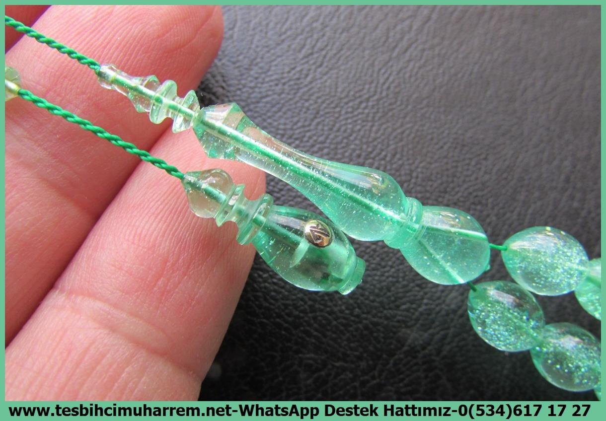 Zar Kehribar TesbihTM13978Beyzi Kesim Kemankeş Tespih: Aykut Güner Usta İşçilikli Simli Yeşil Eski Alman Zar Kehribar TesbihTespih Zar Kehribar I Eski Alman Blok Simli Yeşil Beyzi Kesim Kemankeş Tesbih 