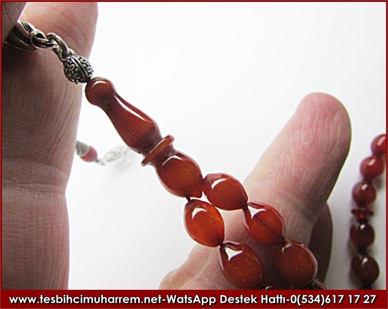 Bileklik Eski Osmanlı Sıkma Kehribar Tesbih Hacı Bayram 