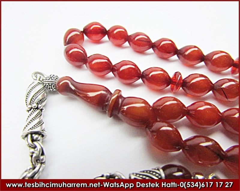 Bileklik Eski Osmanlı Sıkma Kehribar Tesbih Hacı Bayram 