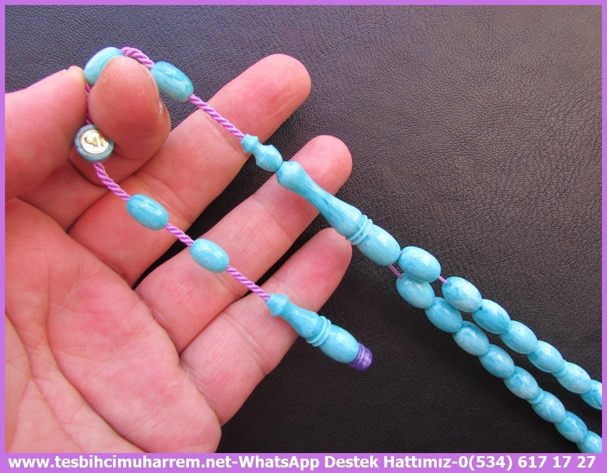 Katalin Ve Bağa TesbihlerTM13324Birkan Soylu Usta El İşçiliği Katalin Tespih | Eski Usül Badem Kesim Osmanlı Form, Gökyüzü Mavisi 