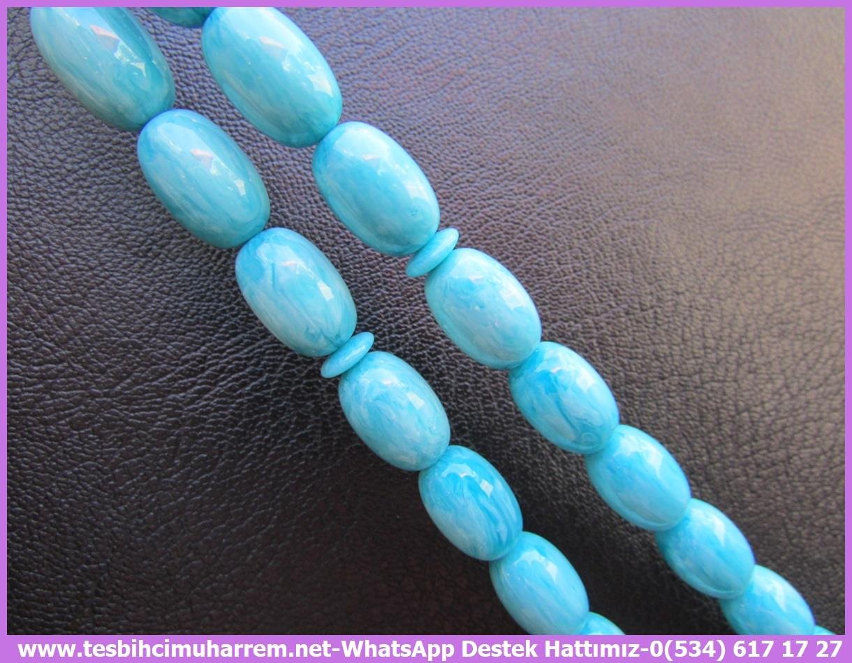 Katalin Ve Bağa TesbihlerTM13324Birkan Soylu Usta El İşçiliği Katalin Tespih | Eski Usül Badem Kesim Osmanlı Form, Gökyüzü Mavisi 