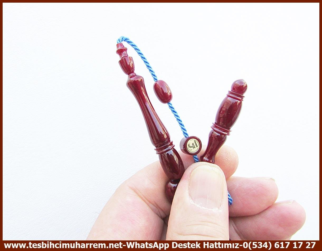 Katalin Ve Bağa TesbihlerTM13366Birkan Soylu Usta El İşçiliği Katalin Tespih | Eski Usül Badem Kesim Osmanlı Form, Vişne Renk 