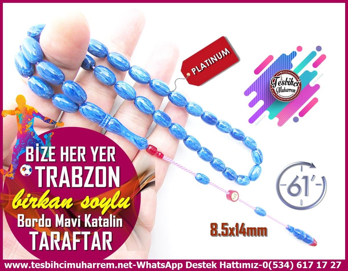 Katalin Ve Bağa TesbihlerTM13305Birkan Soylu Usta El İşçiliği Özel Tasarım Tespih | Taraftar Katalin, Muazzam İşçilik, Bordo Mavi 