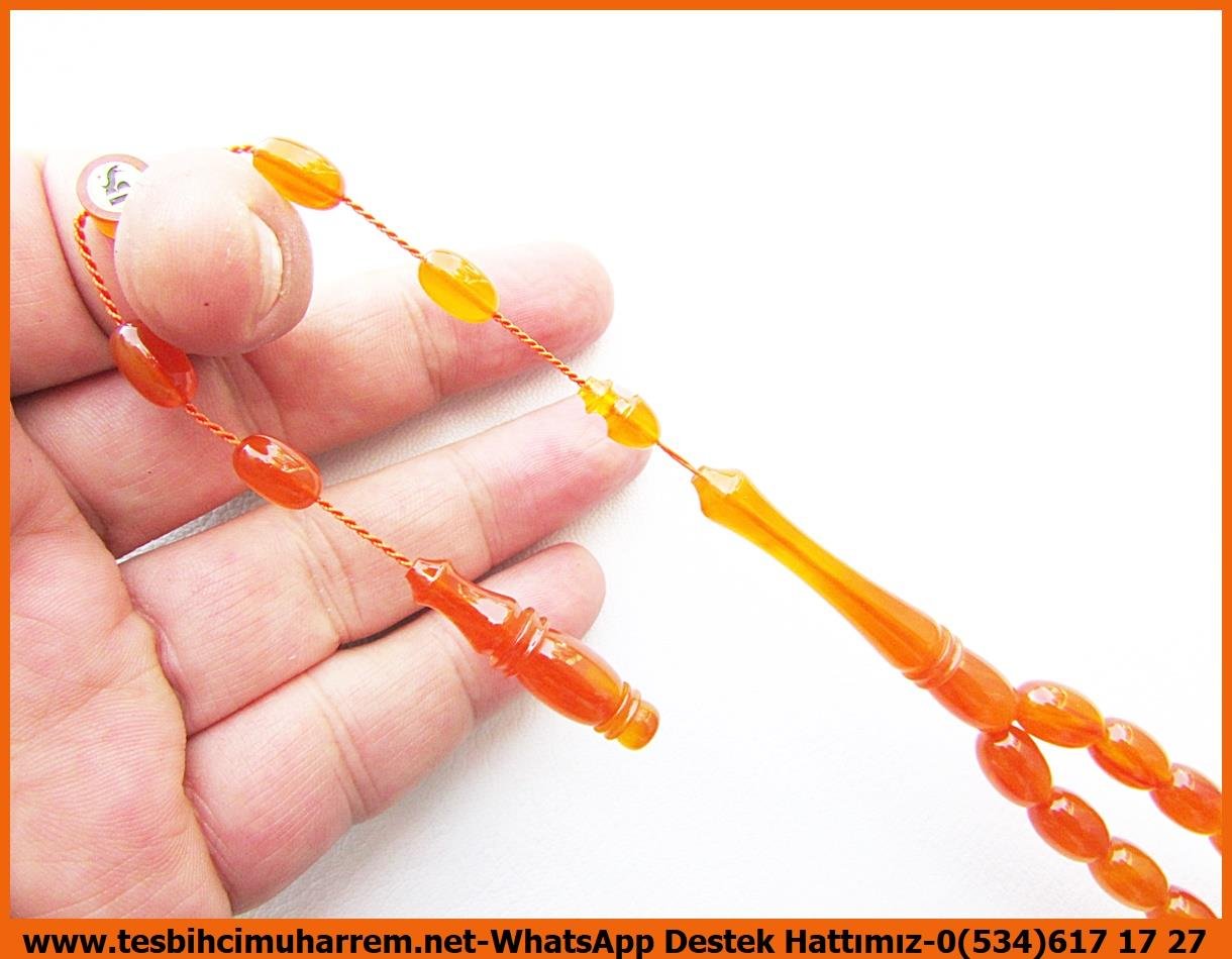 Katalin Ve Bağa TesbihlerTM13936Birkan Soylu Usta El İşçiliği Tesbih | Saydam Gül Kurusu Katalin, Badem Kesim, Özel Çalışma 