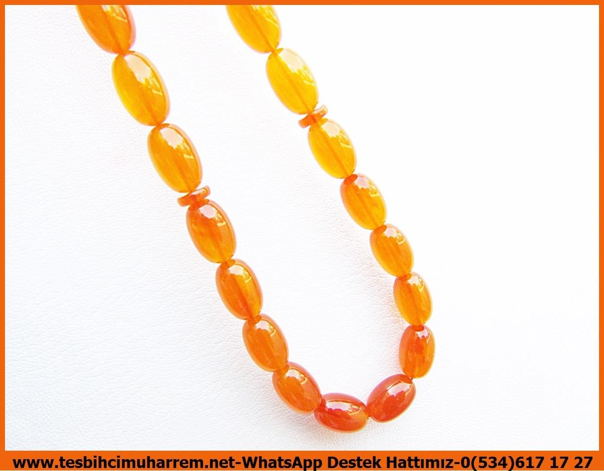 Katalin Ve Bağa TesbihlerTM13936Birkan Soylu Usta El İşçiliği Tesbih | Saydam Gül Kurusu Katalin, Badem Kesim, Özel Çalışma 