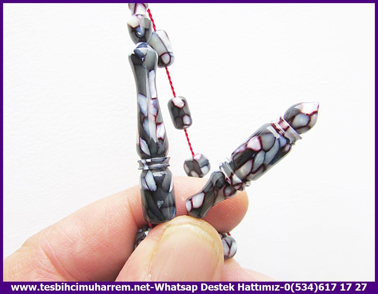 Galanit TesbihTM13423Birkan Soylu Usta El İşçiliği Tespih | Multicolor Galalith, Eski Obje, Kapsül Kesim, Yılan Desenli 