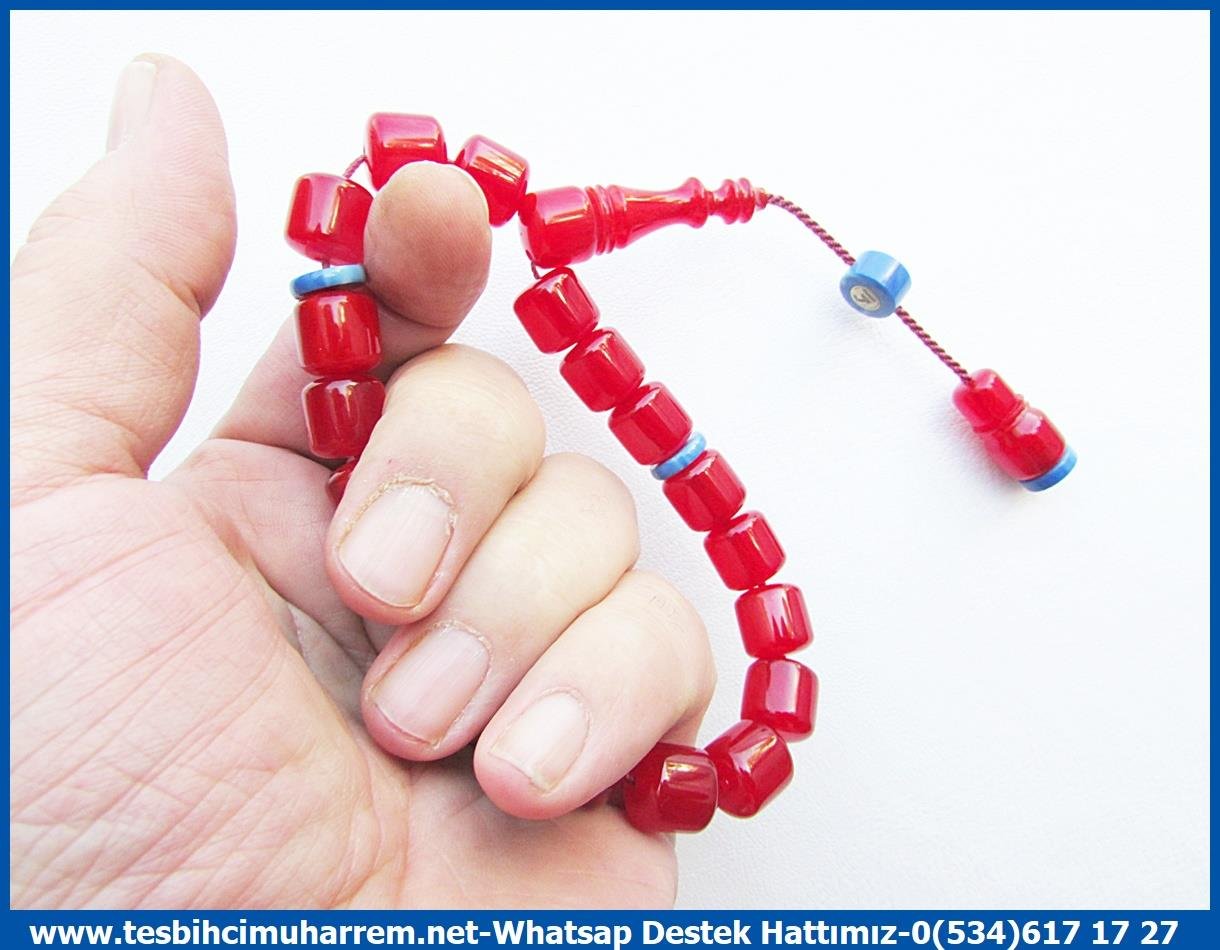 Bordo Kehribar TesbihlerTM13456Birkan Soylu Usta El İşçiliği Tespih | Maskot Sıkma Kehribar, Eski Usül Osmanlı Form, Bileklik Vişne 