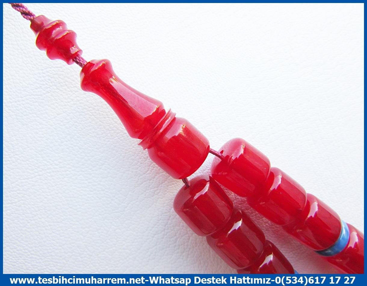 Bordo Kehribar TesbihlerTM13456Birkan Soylu Usta El İşçiliği Tespih | Maskot Sıkma Kehribar, Eski Usül Osmanlı Form, Bileklik Vişne 