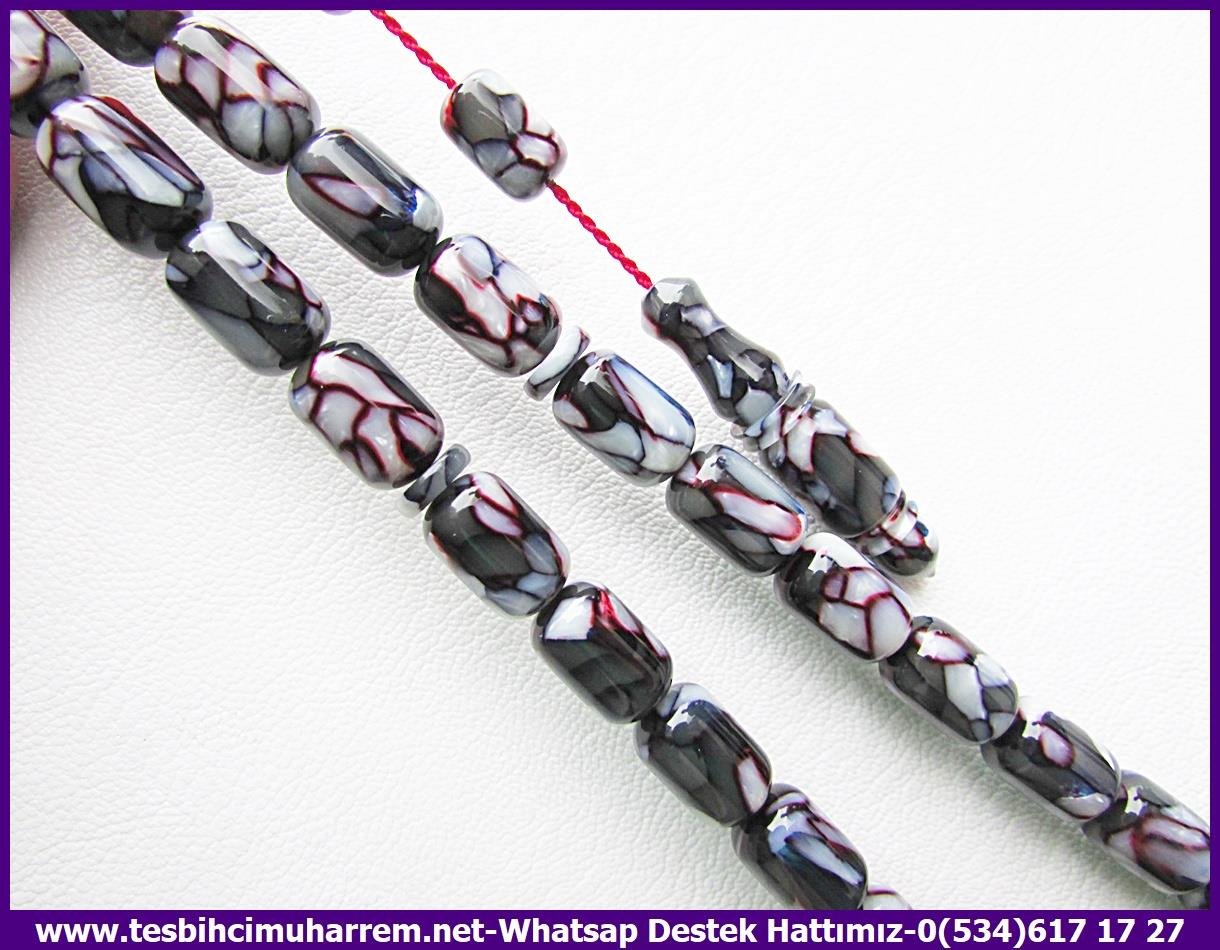 Galanit TesbihTM13423Birkan Soylu Usta El İşçiliği Tespih | Multicolor Galalith, Eski Obje, Kapsül Kesim, Yılan Desenli 