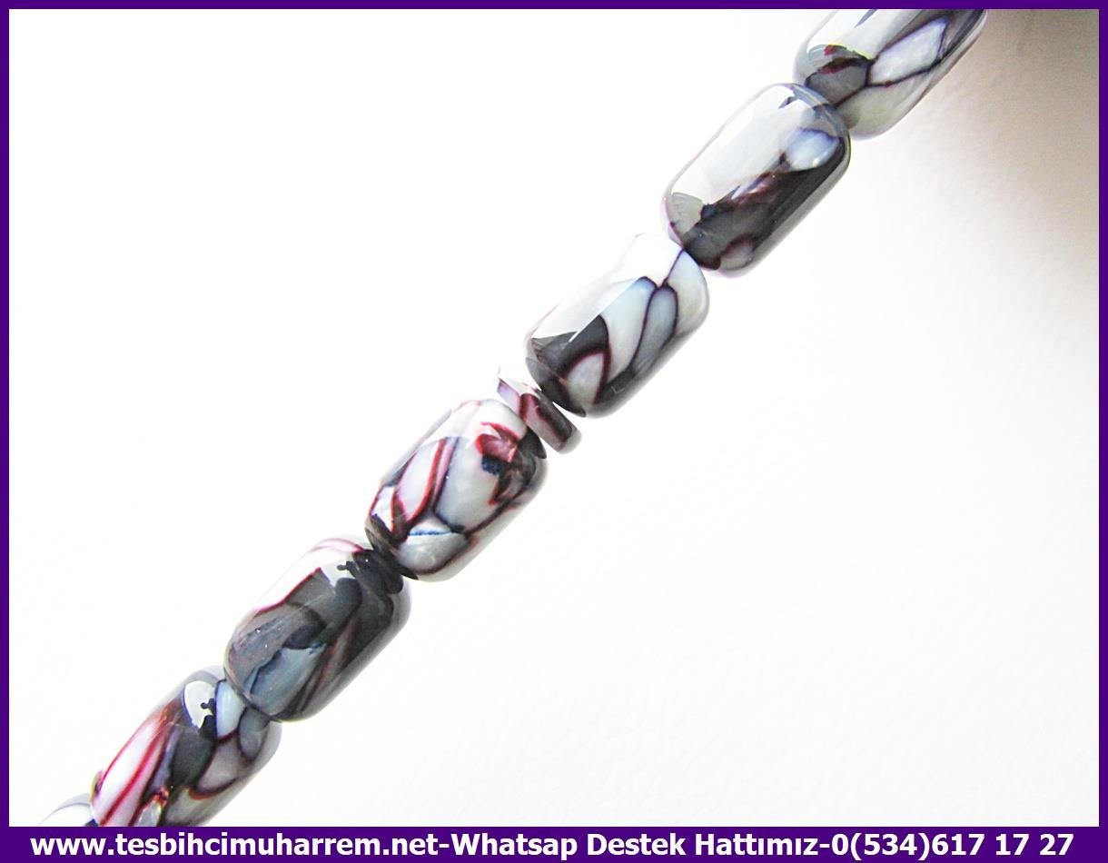 Galanit TesbihTM13423Birkan Soylu Usta El İşçiliği Tespih | Multicolor Galalith, Eski Obje, Kapsül Kesim, Yılan Desenli 