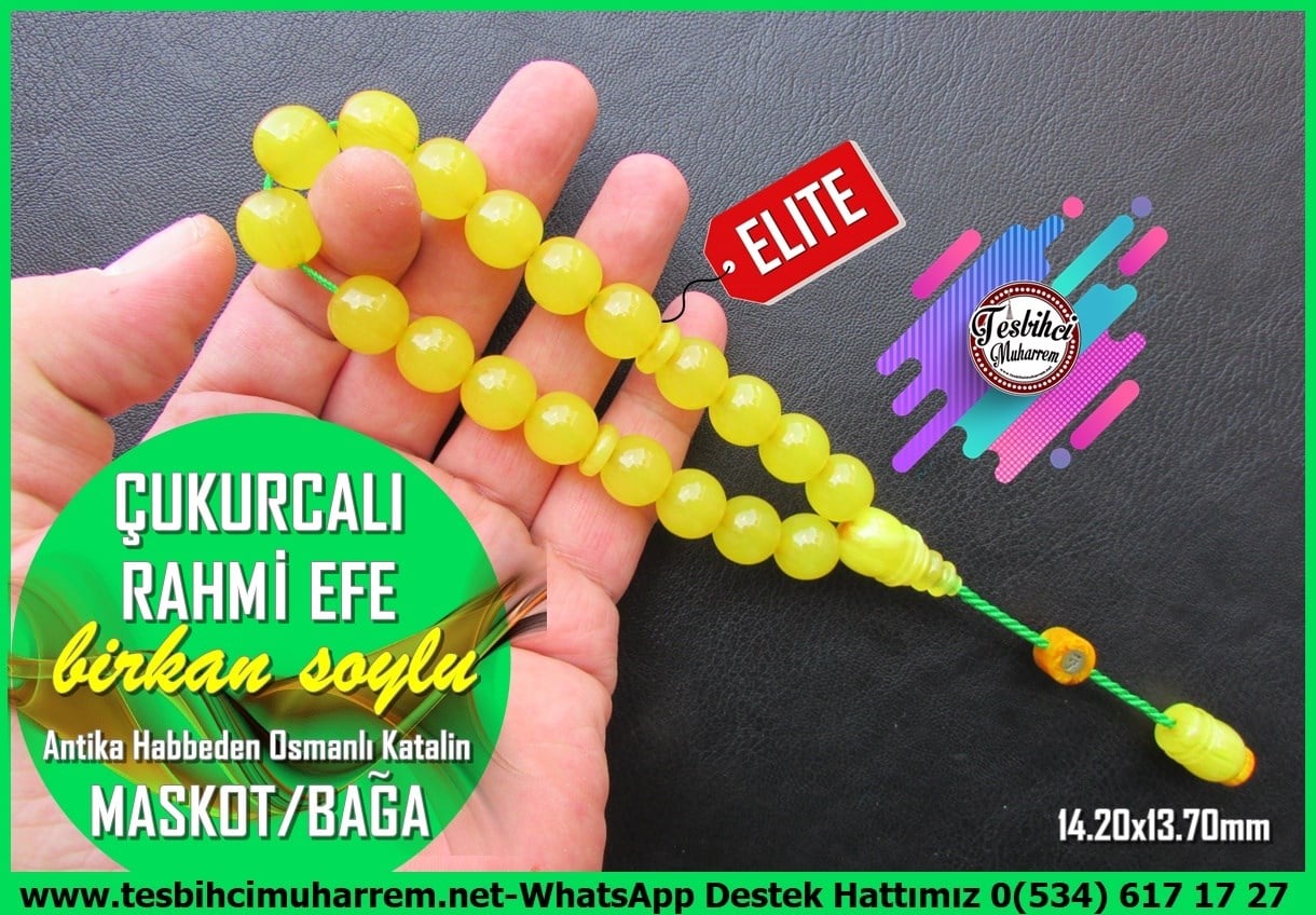 Efe Maskot TesbihlerTM14414Birkan Soylu Usta İmzalı Beyaz Hamur Habbeden Osmanlı Miskevi Maskot Katalin Tespih I Eski Usül Bilek Boy Eskici TesbihSarı Bileklik Miskevi Maskot Bağa Tespih I Eski Usül Küre Kesim Katalin Çukurcalı Rahmi Efe Tesbih 