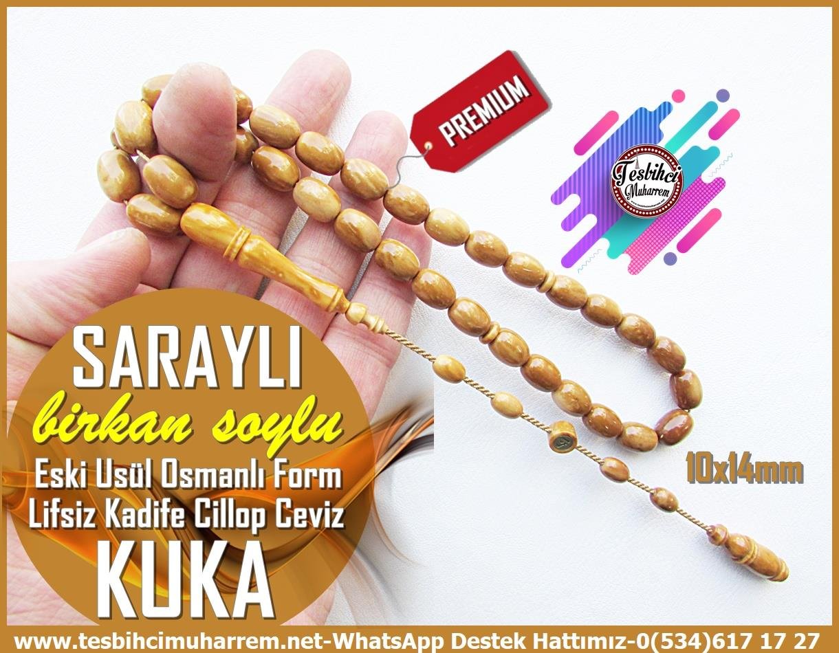 Kuka Ağacı TesbihlerTM13714Birkan Soylu Usta Premium İşçilikli Tespih | Kuka, Osmanlı Form, Lifsiz Kadife Ceviz “Saraylı” – Cirlop Model TesbihTespih Kuka l Eski Usül Osmanlı Form Lifsiz Kadife  Ceviz Cirlop Saraylı Tesbih 
