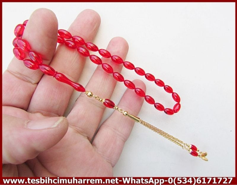 ZAR KEHRİBAR TESBİH 5,5*10 mm ALTIN PÜSKÜLLÜ DARENDE