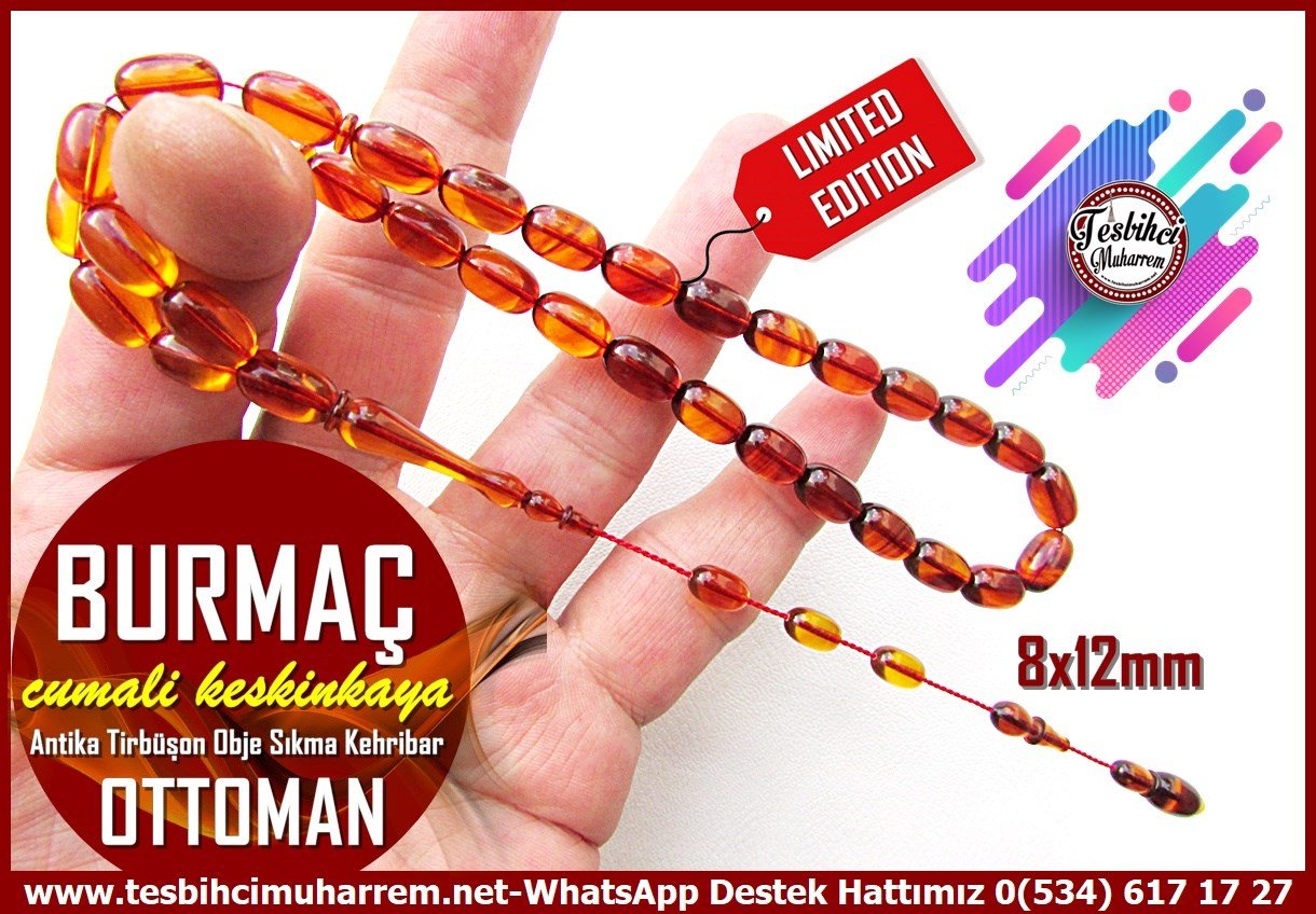 Orjinal Eski Alman Kehribar TesbihlerTM14515Cumali Keskinkaya Usta İşçilikli  Antika Tirbüşon Obje Sıkma Kehribar Tesbih I Osmalı Premium Malzeme Burmaç TesbihCumali Keskinkaya Antika Tirbüşon Obje Sıkma Kehribar Tesbih I Osmalı Premium Malzeme Burmaç Tesbih